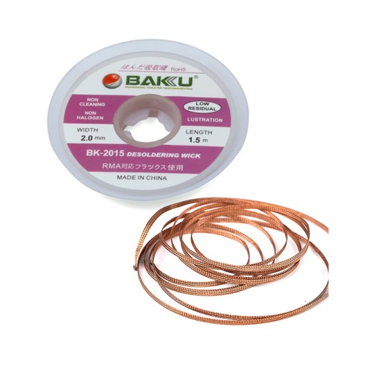 Baku Desoldering Wick Wire BK-2015 2.0mm/1.5m